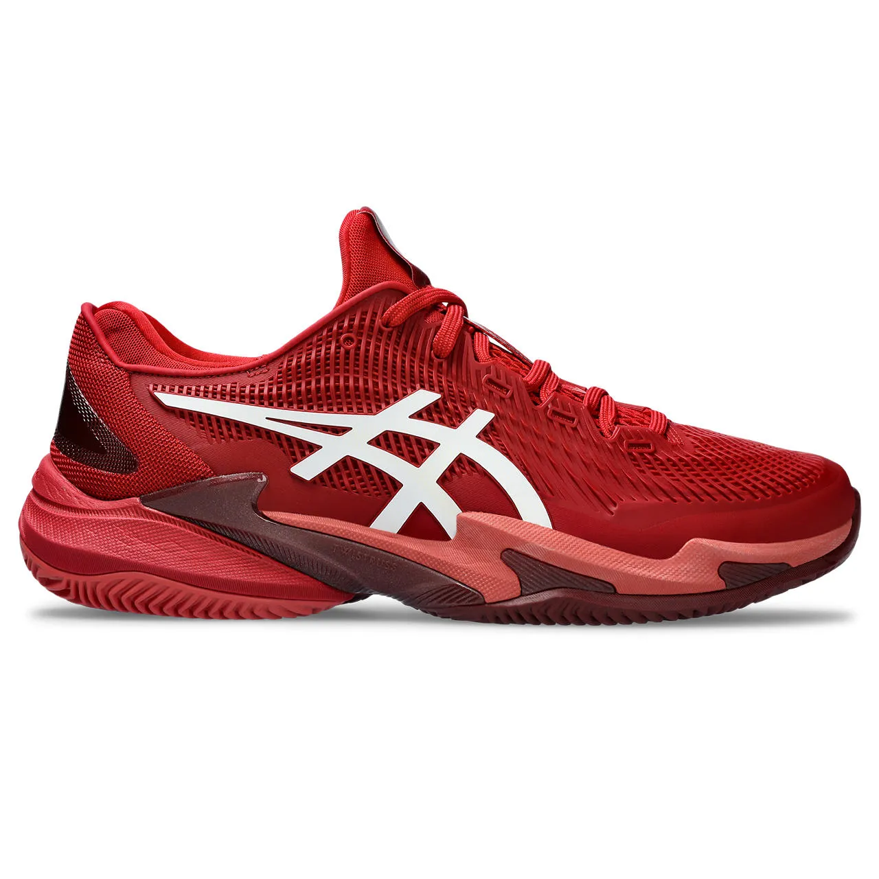 Asics Tennisschoen Court FF 3 Novak Clay Heren Rood