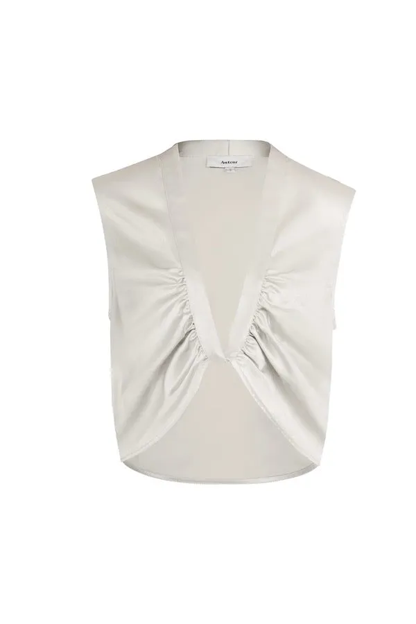 Avery Sleeveless Top Silver