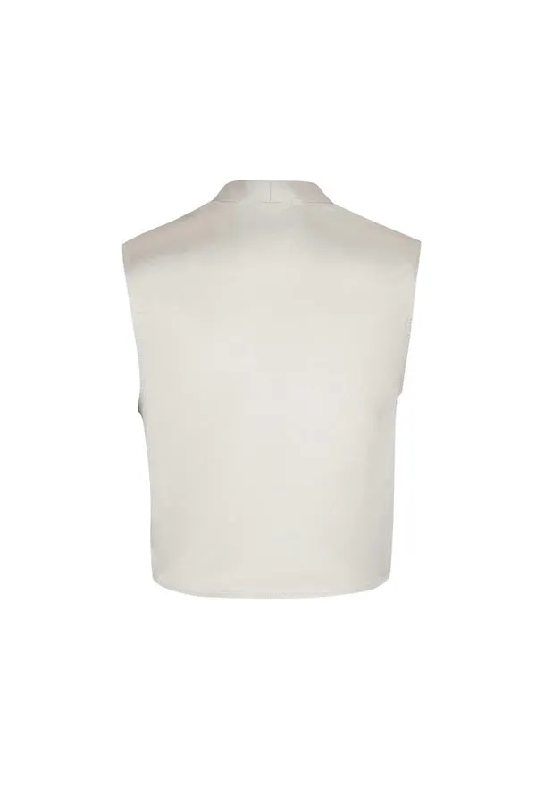 Avery Sleeveless Top Silver