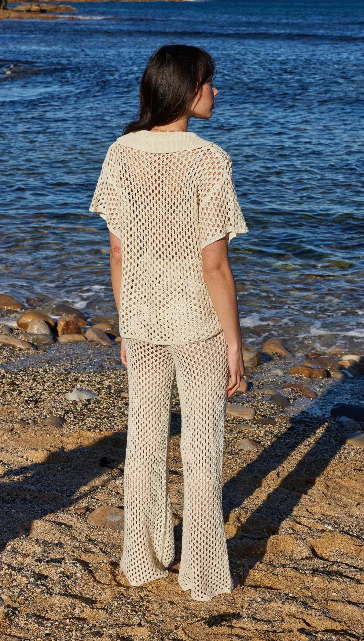 Balmy Crochet Knit Top