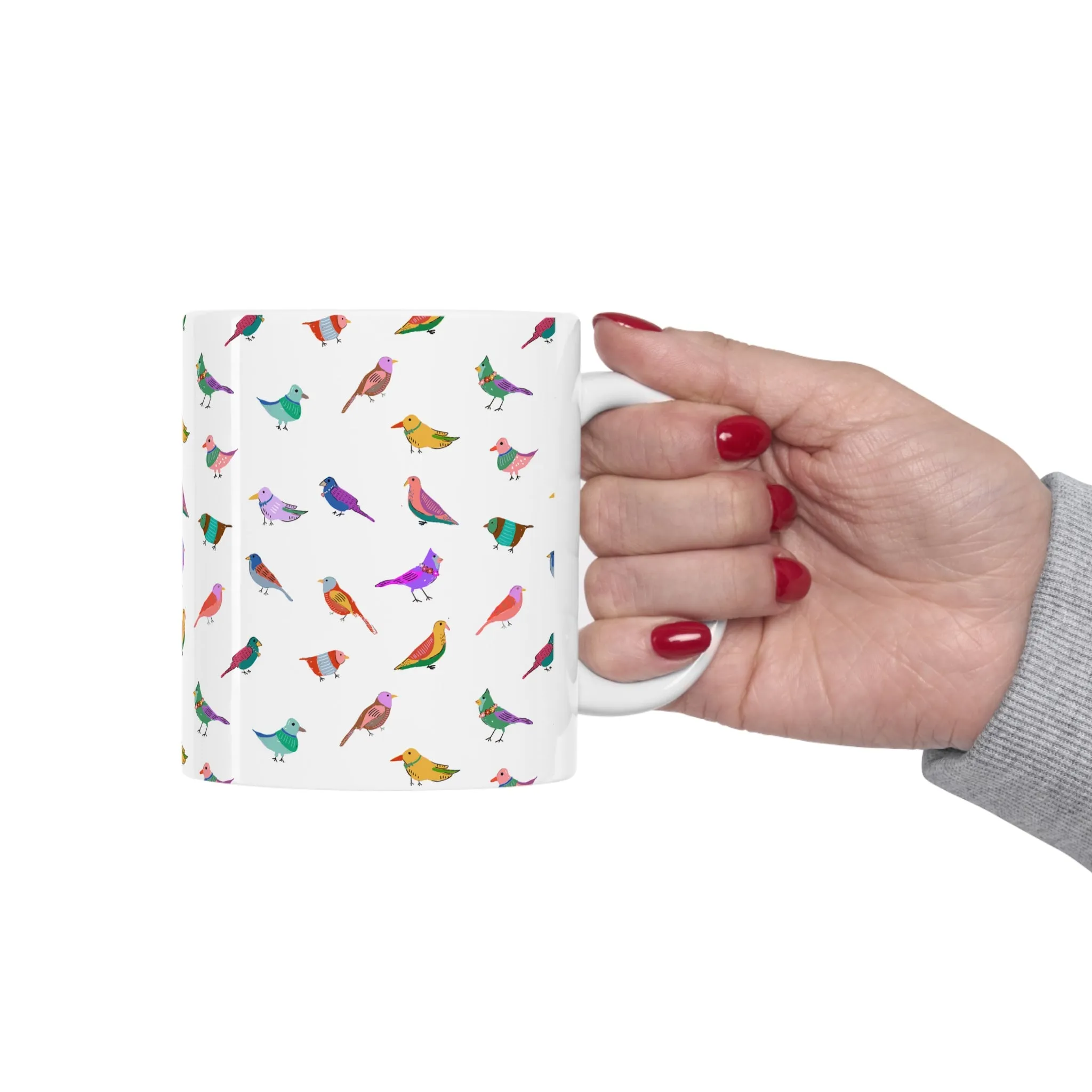 Bird Party Ceramic Mug 11oz