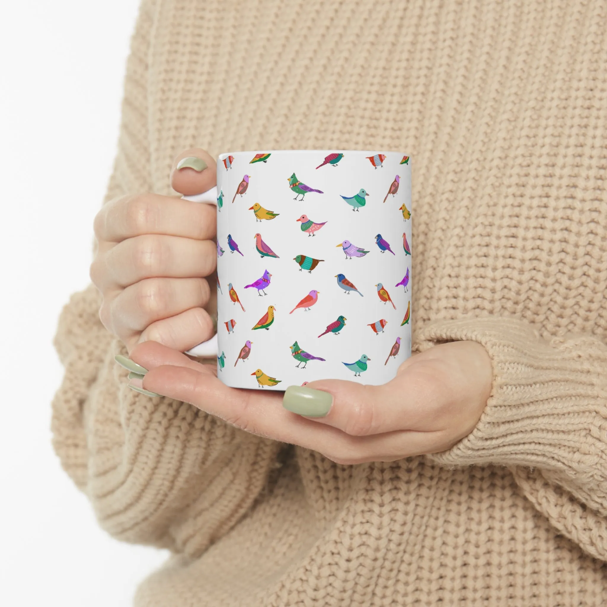 Bird Party Ceramic Mug 11oz