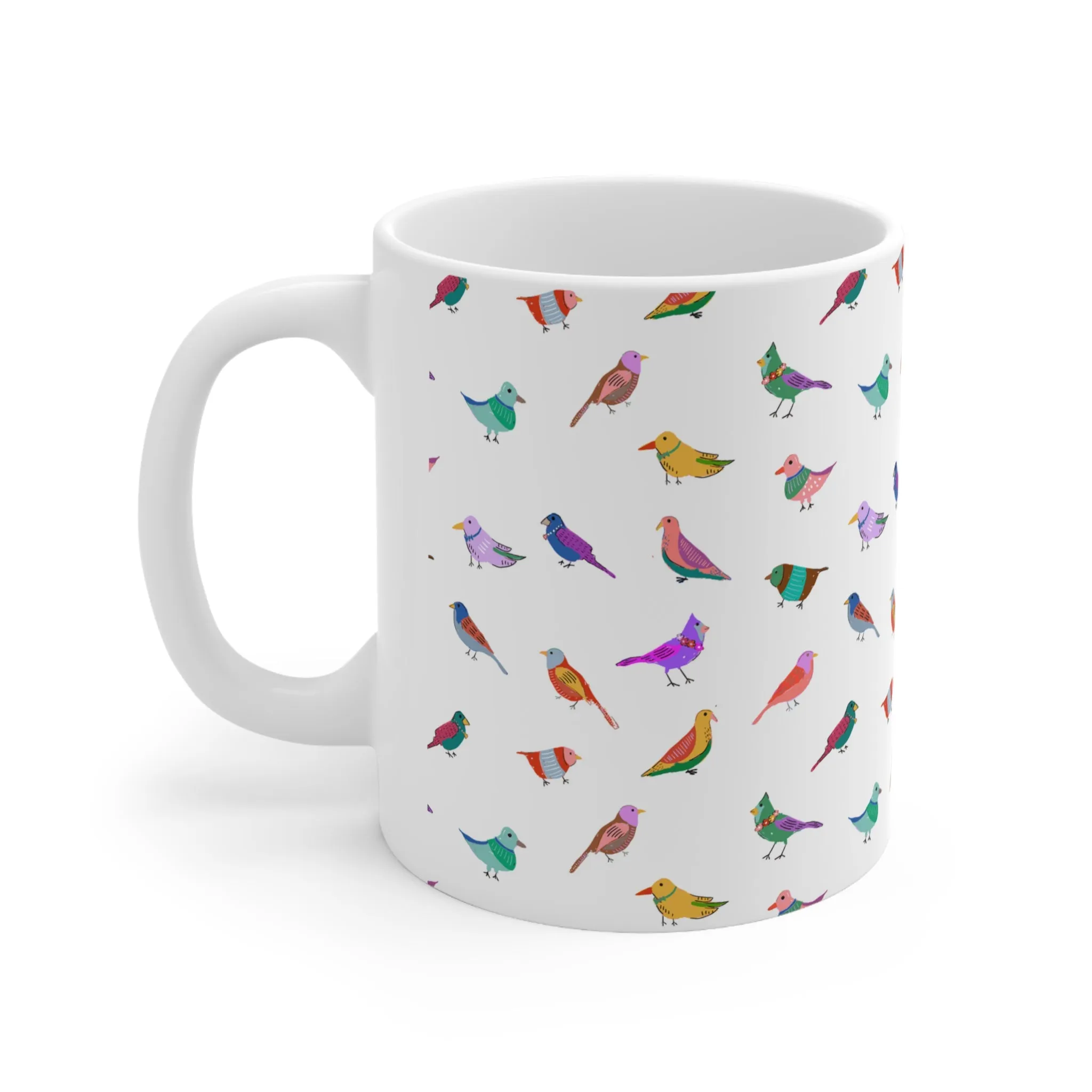 Bird Party Ceramic Mug 11oz