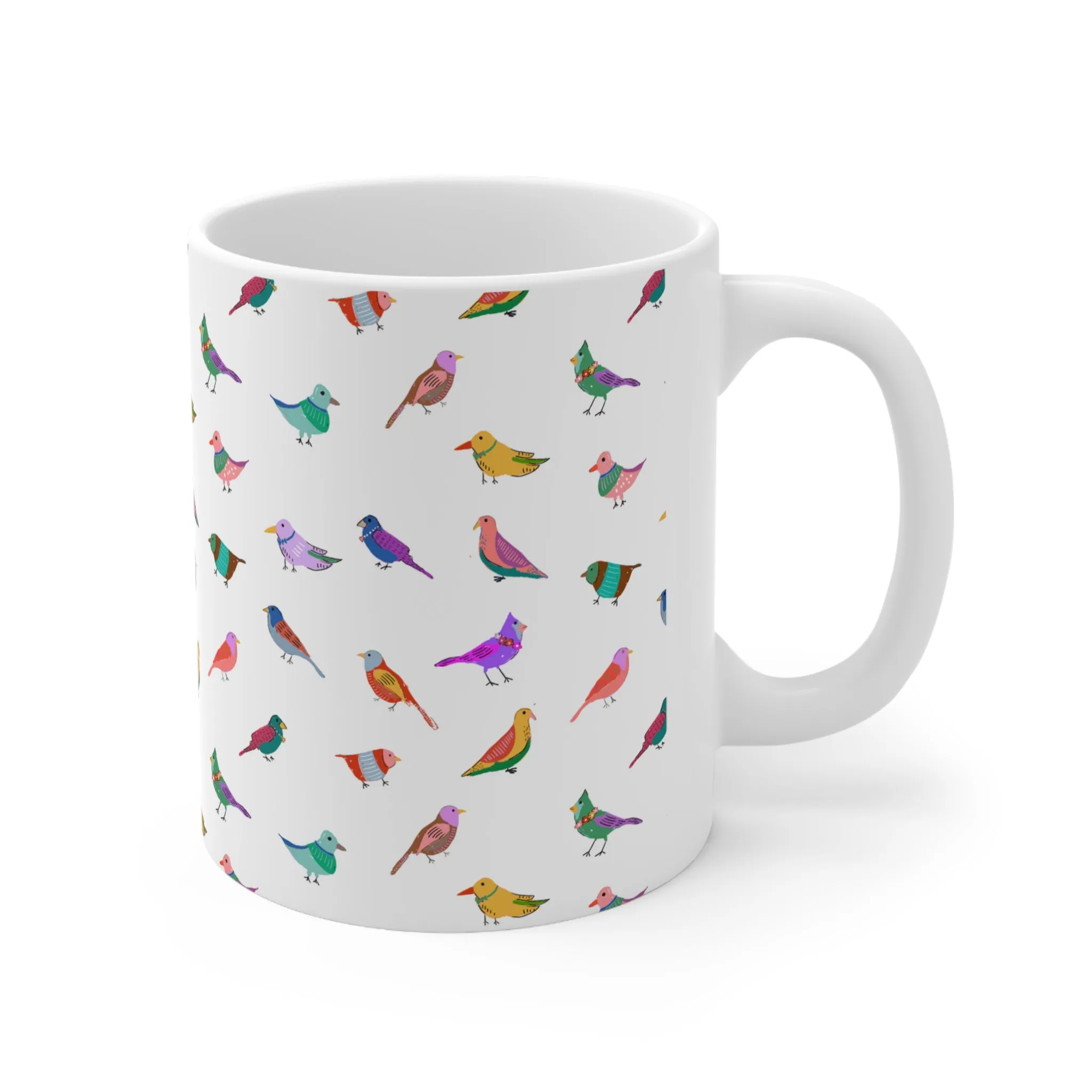 Bird Party Ceramic Mug 11oz