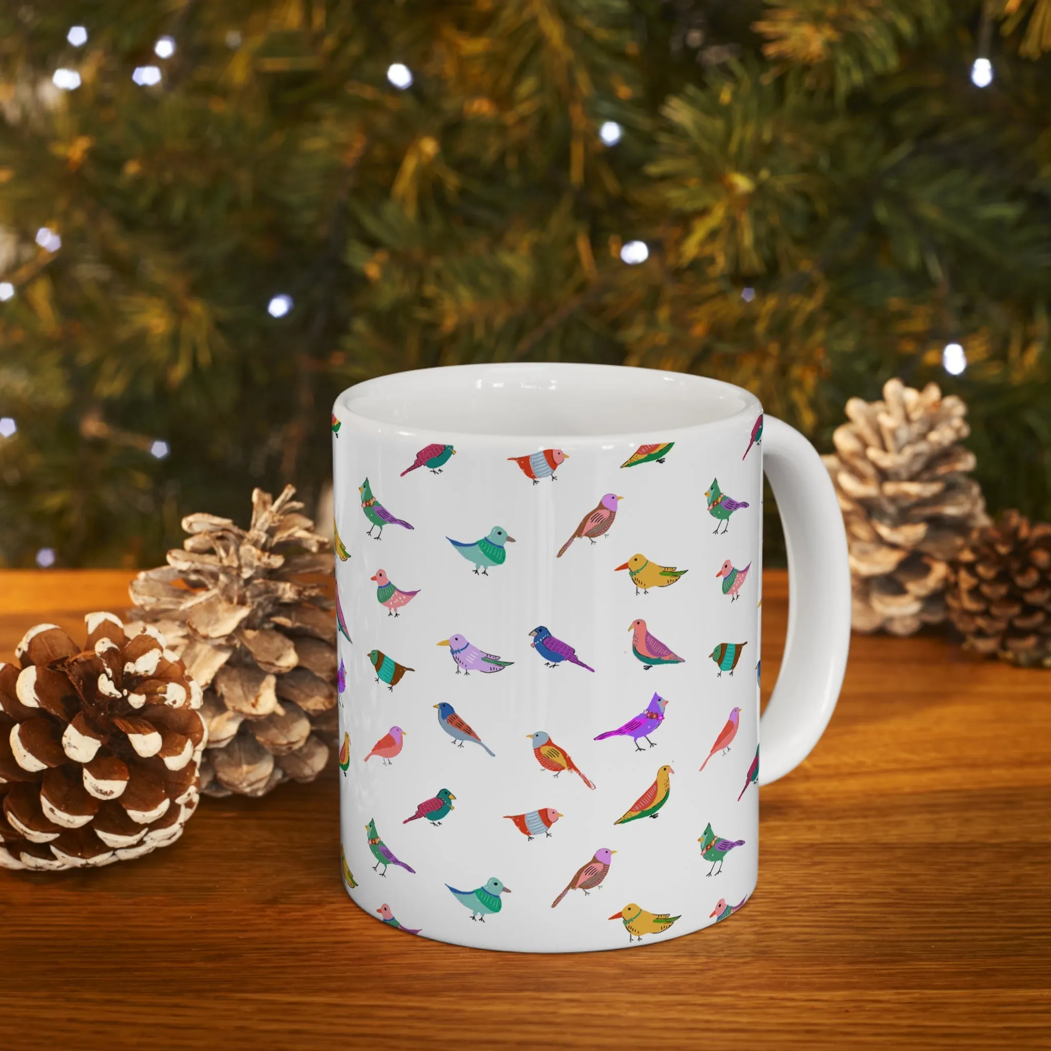 Bird Party Ceramic Mug 11oz