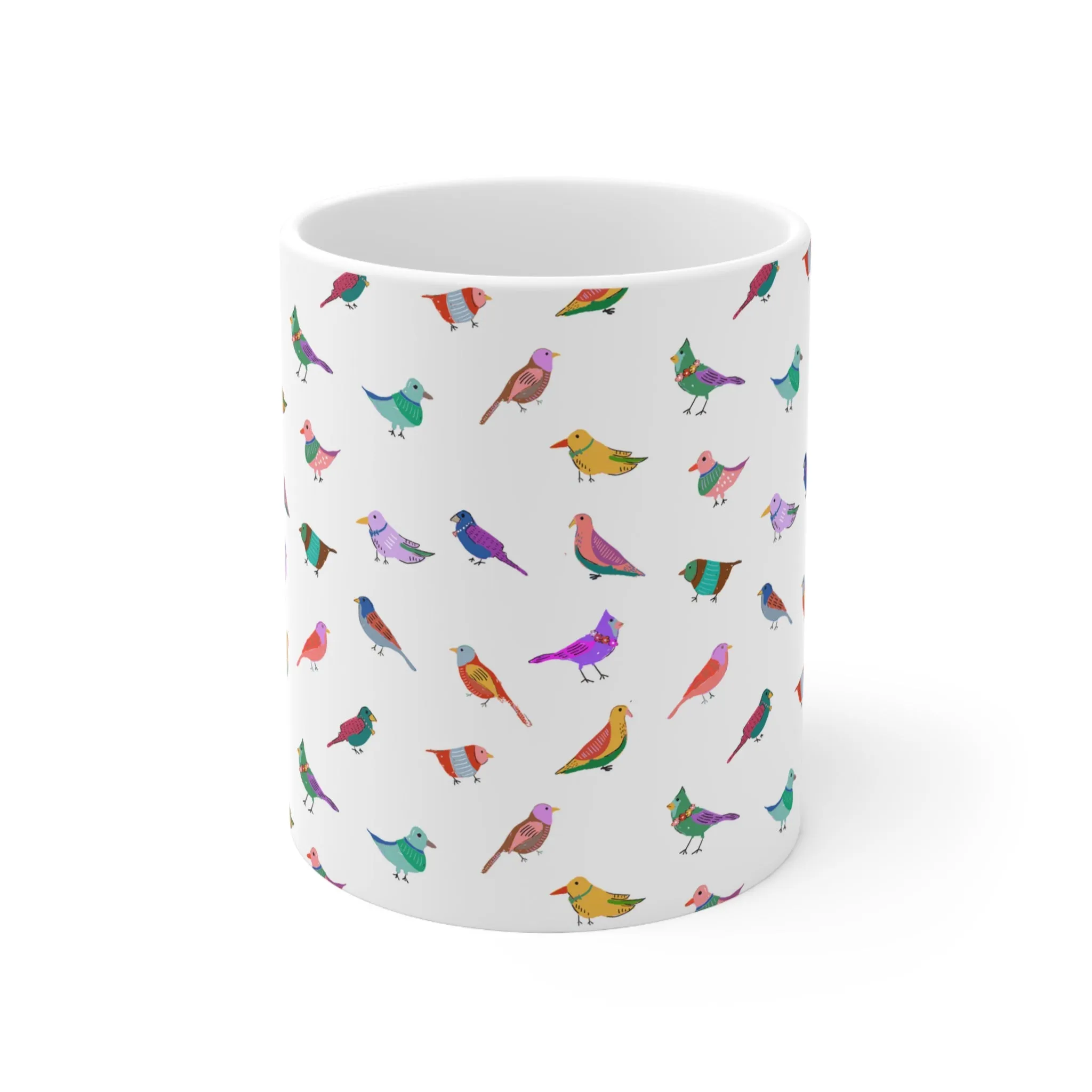 Bird Party Ceramic Mug 11oz