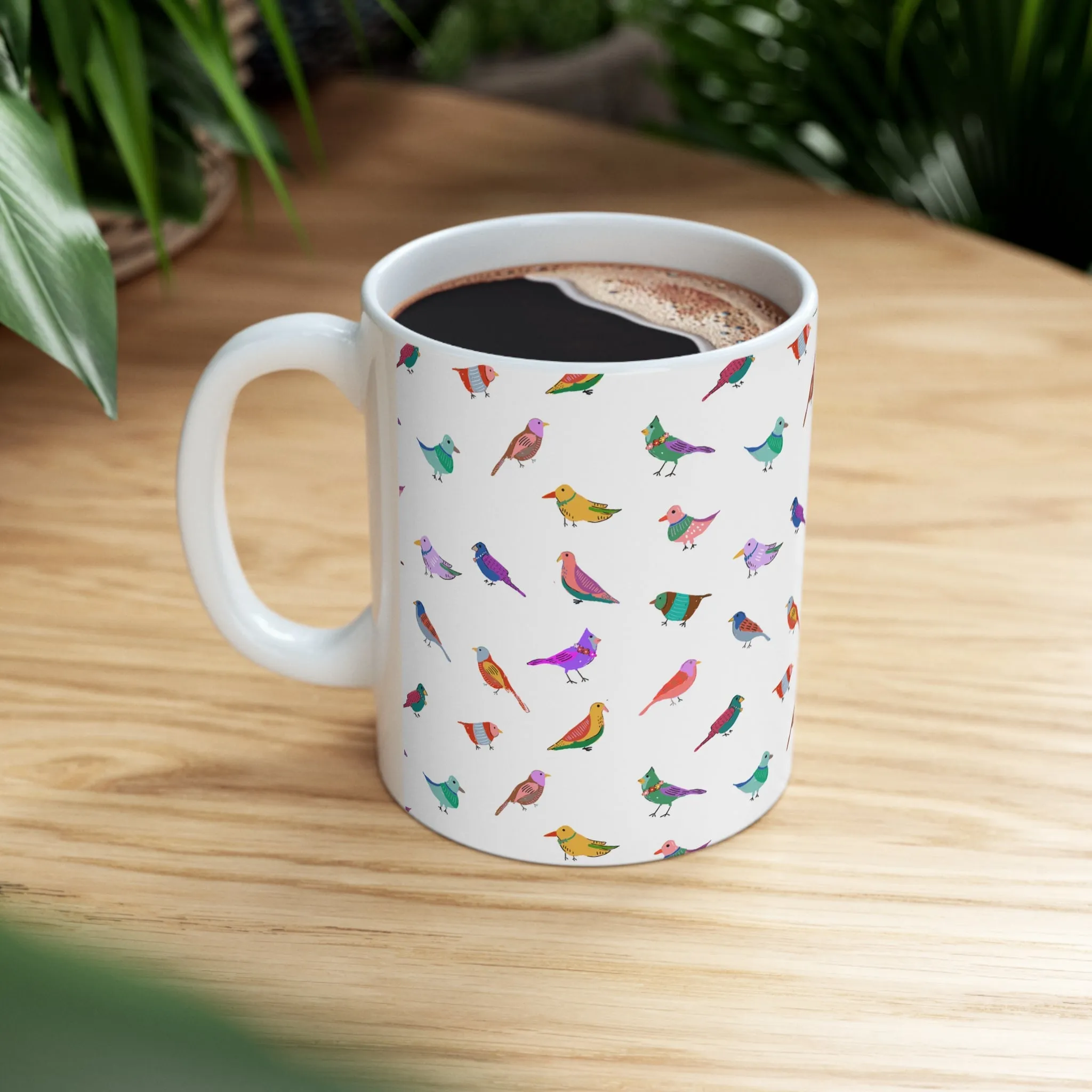 Bird Party Ceramic Mug 11oz