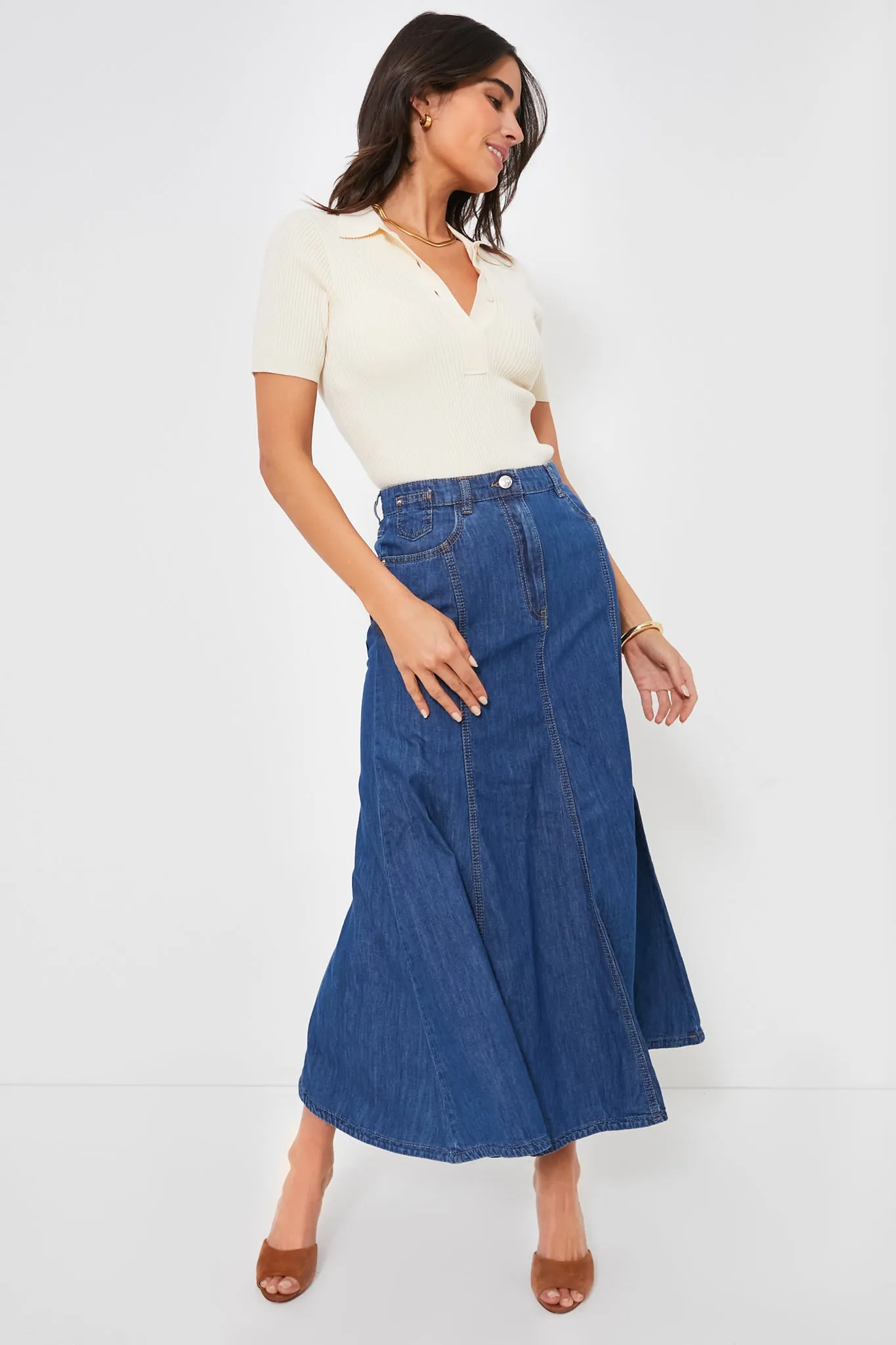 Blue Jean Edera Skirt