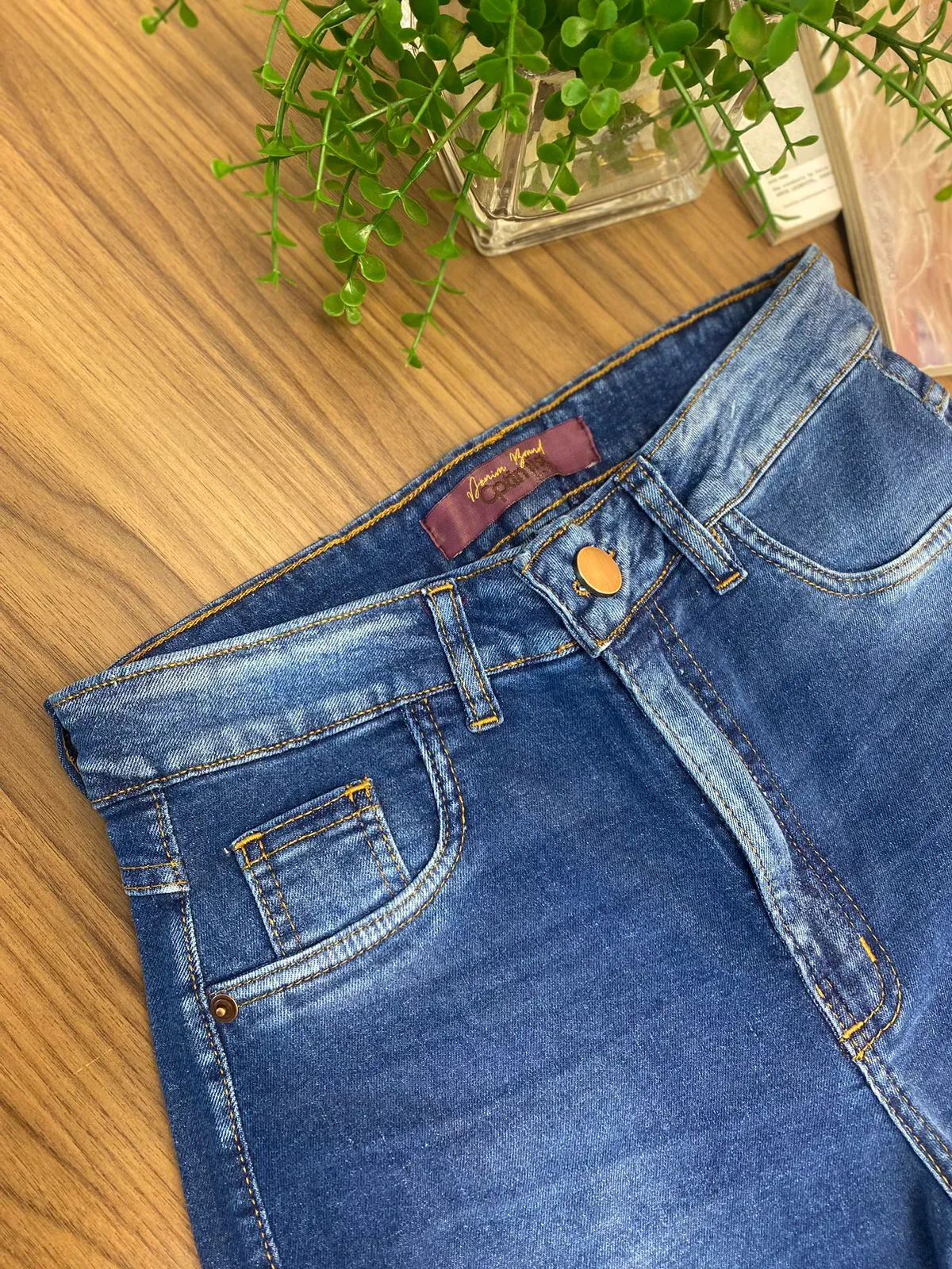 Calça Jeans Skinny Puídos 4222712. 7/F)