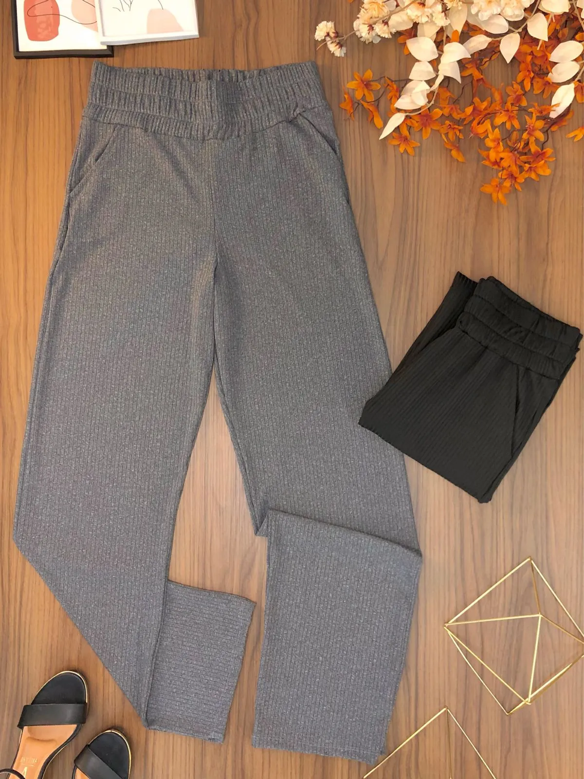 Calça Pantalona Cós Alto X103.  (6G)