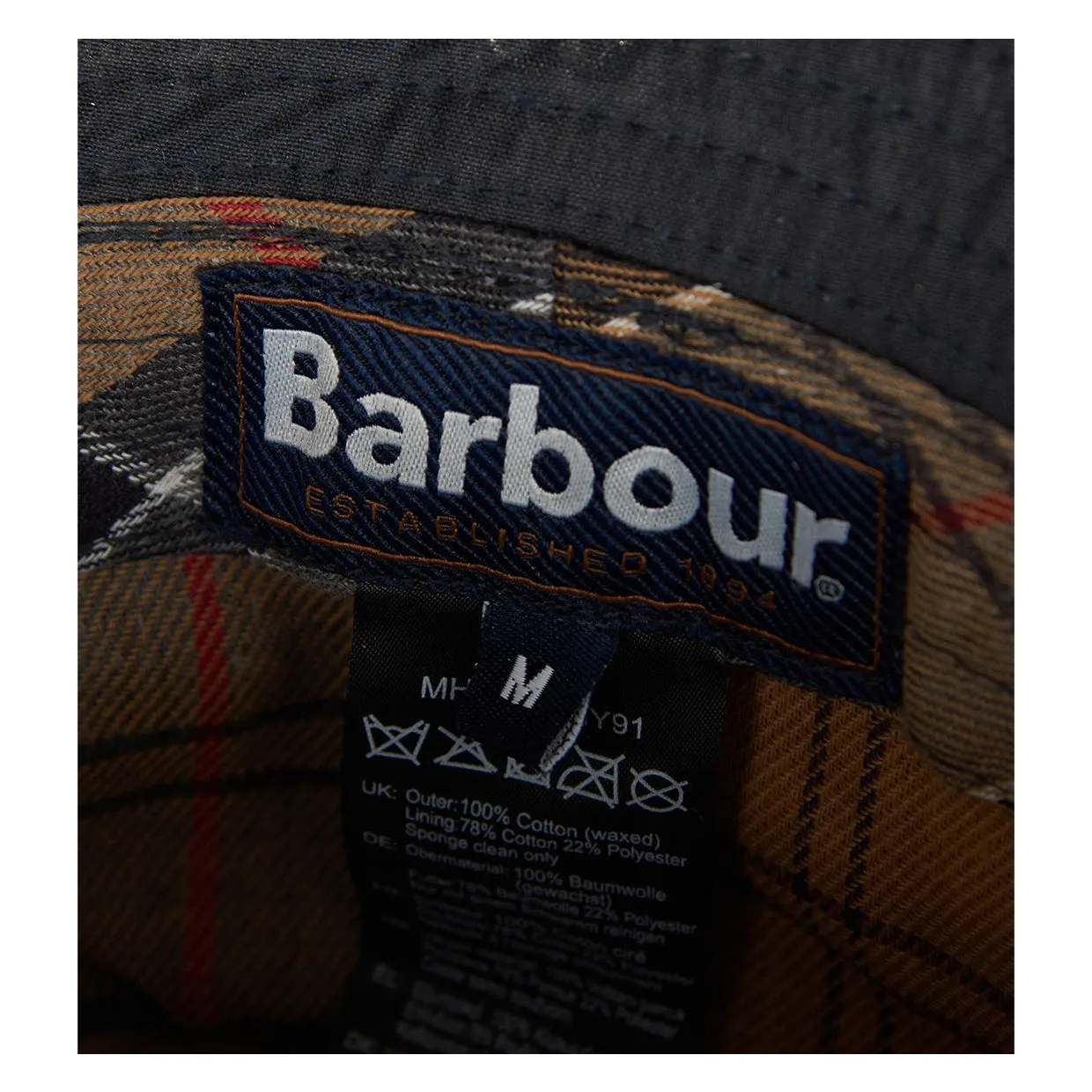 Cappello Uomo Barbour Cotone Blu Navy