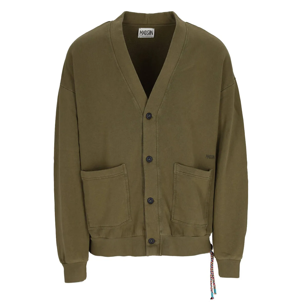 Cardigan Felpa Madson Verde Militare