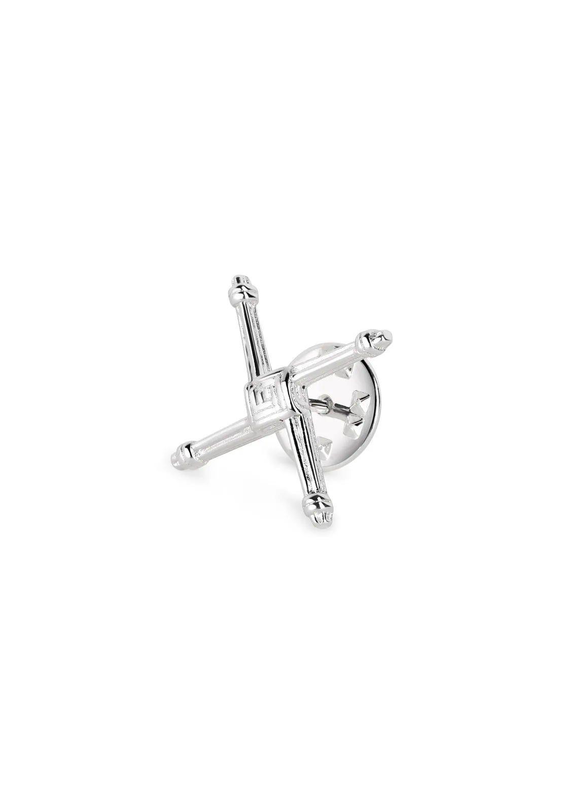 Celtic St Brigid S Cross Pin - Silver