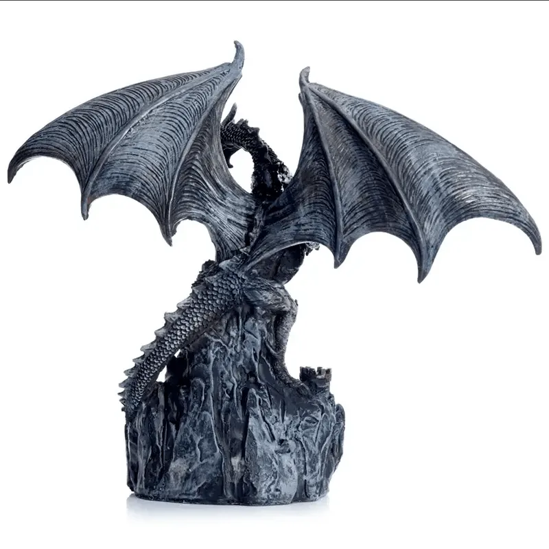 Dark Legends Wings of Magic Silver Castle Guardian Dragon