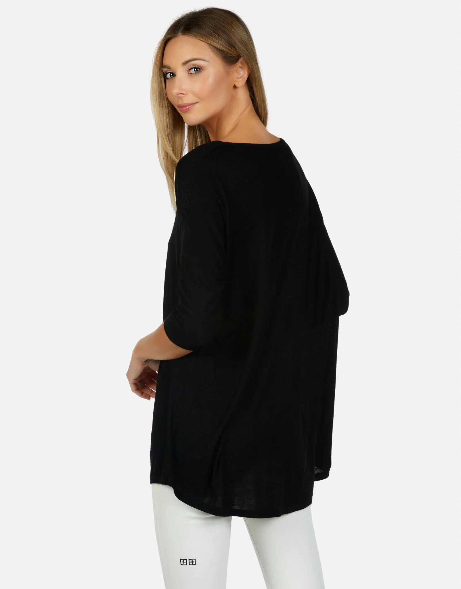 Dylan Core V-Neck Draped Tee