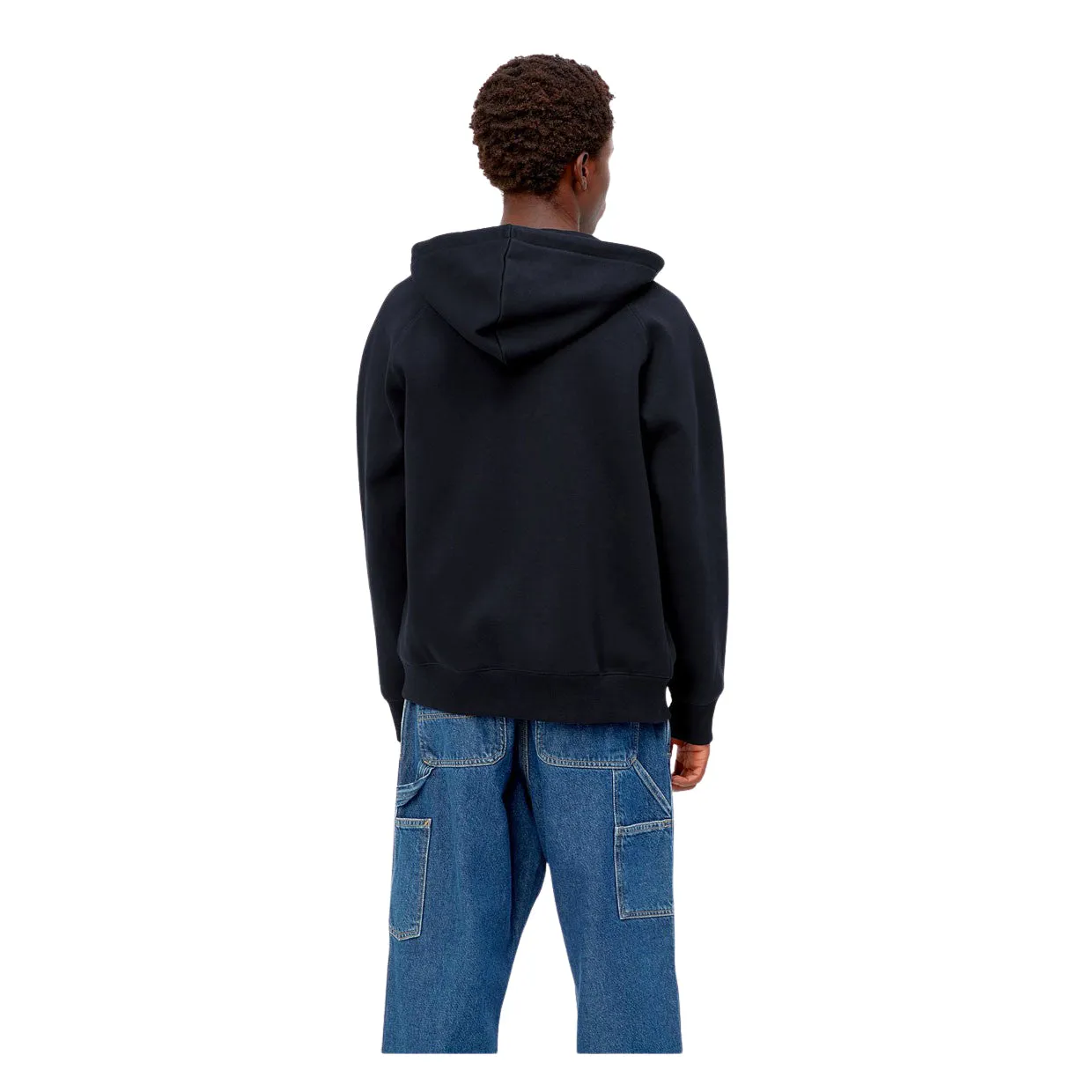 Felpa Carhartt WIP Hooded Chase Full Zip Blu Navy