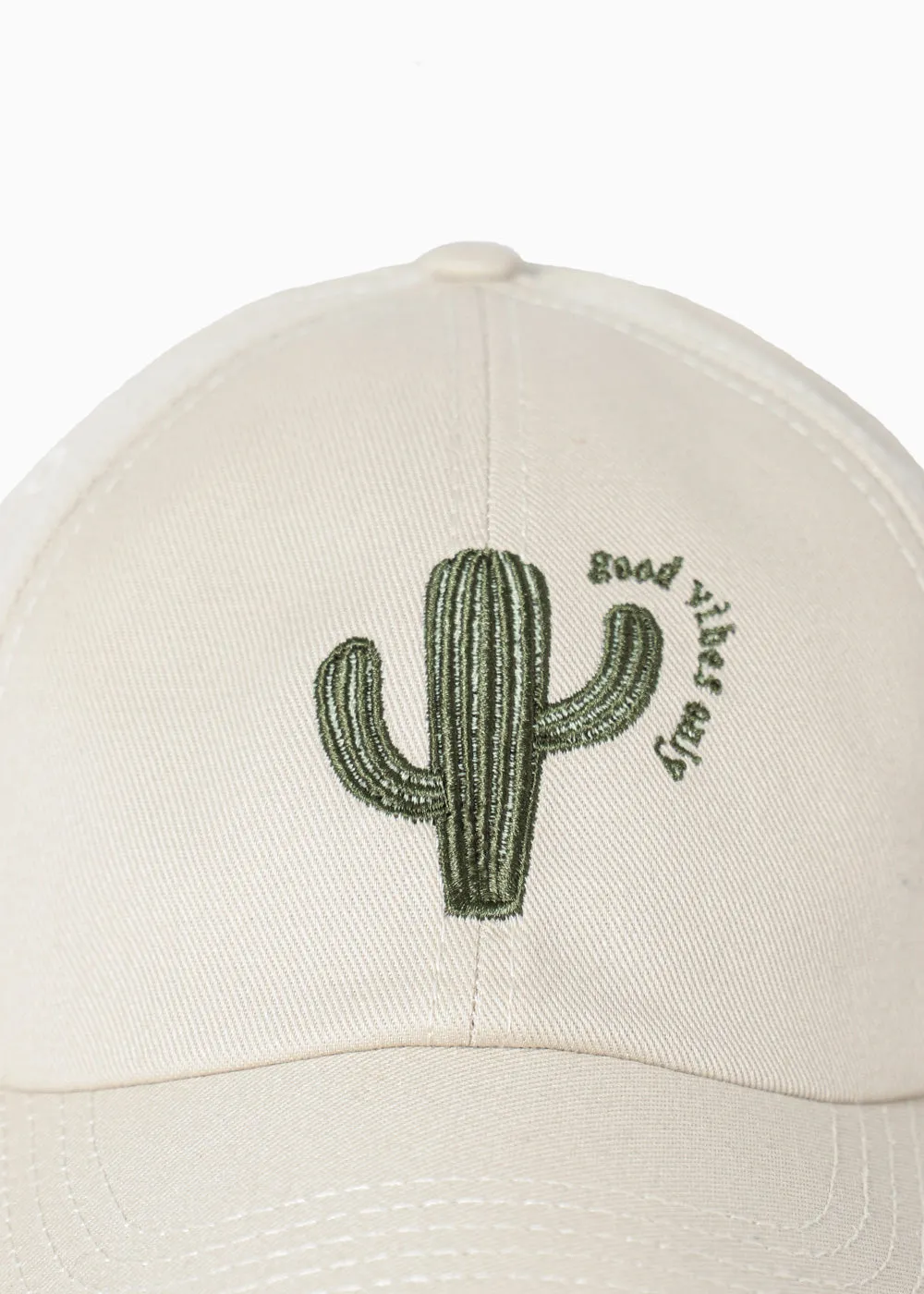 Gorra con bordado de cactus - BRIE