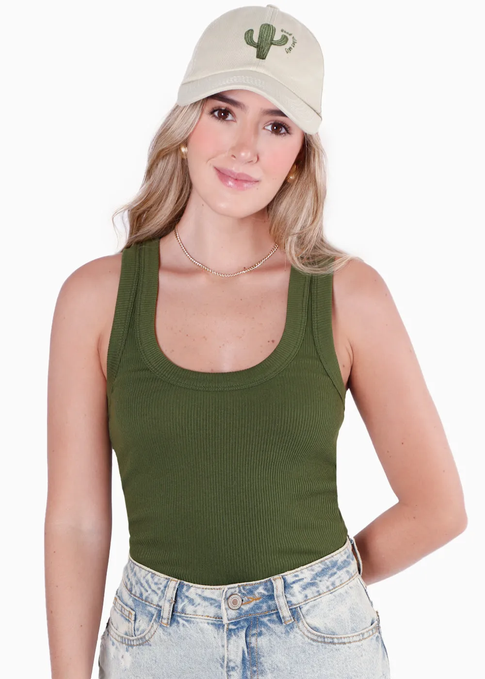 Gorra con bordado de cactus - BRIE