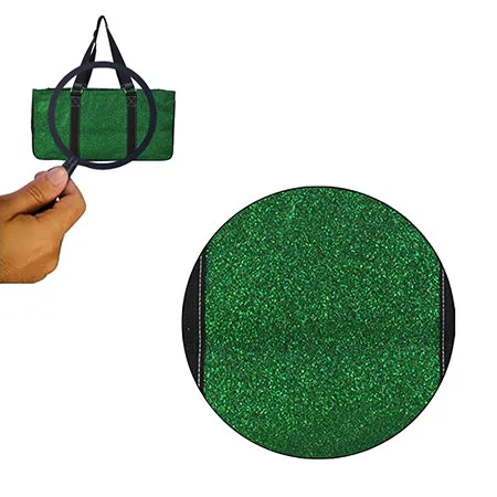 Green Glitter NGIL Utility Bag