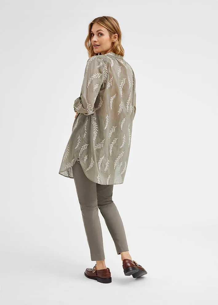 Gustav Sikka Long Shirt 52634 Skjorte - Dusty Grass