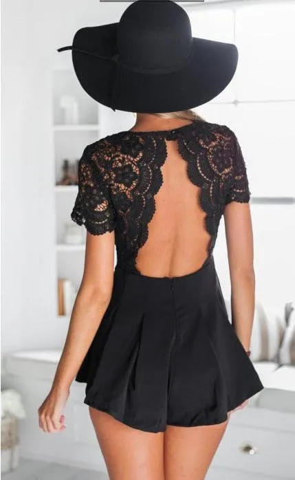 LACE CROTCHET ROMPER