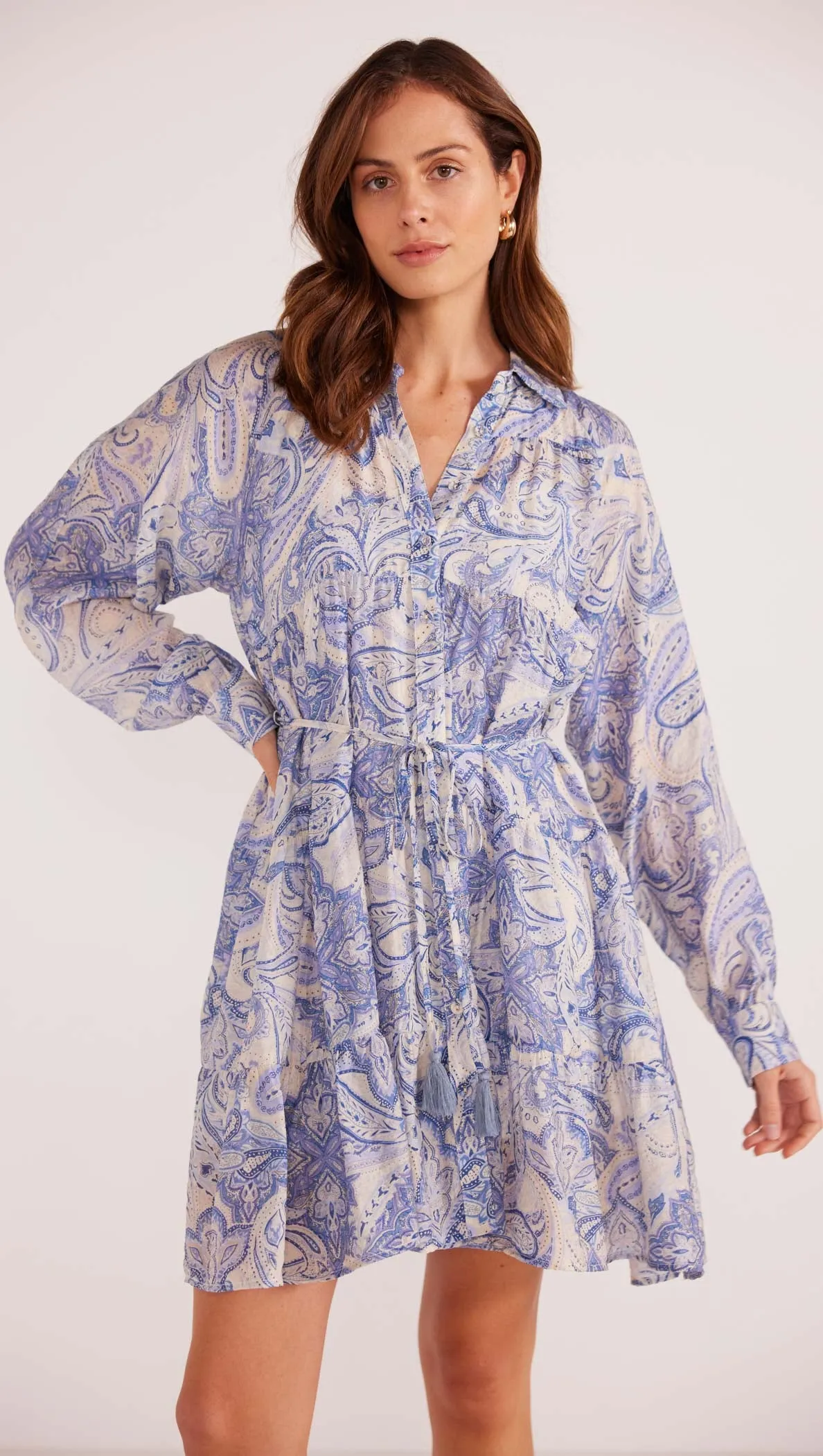 Lola Tiered Shirt Dress