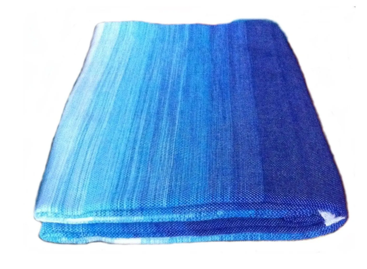 Moroccan Wool Blanket - Blue Sky