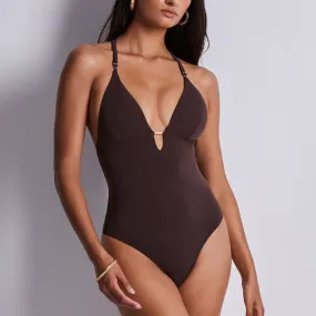 Muse One Piece Swimsuit in Henna