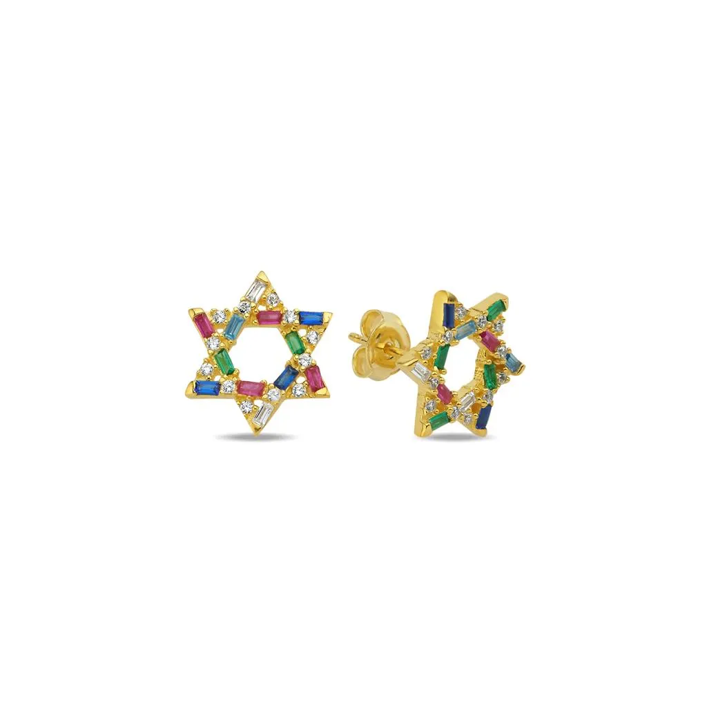 Nessa Star of David Stud Earrings