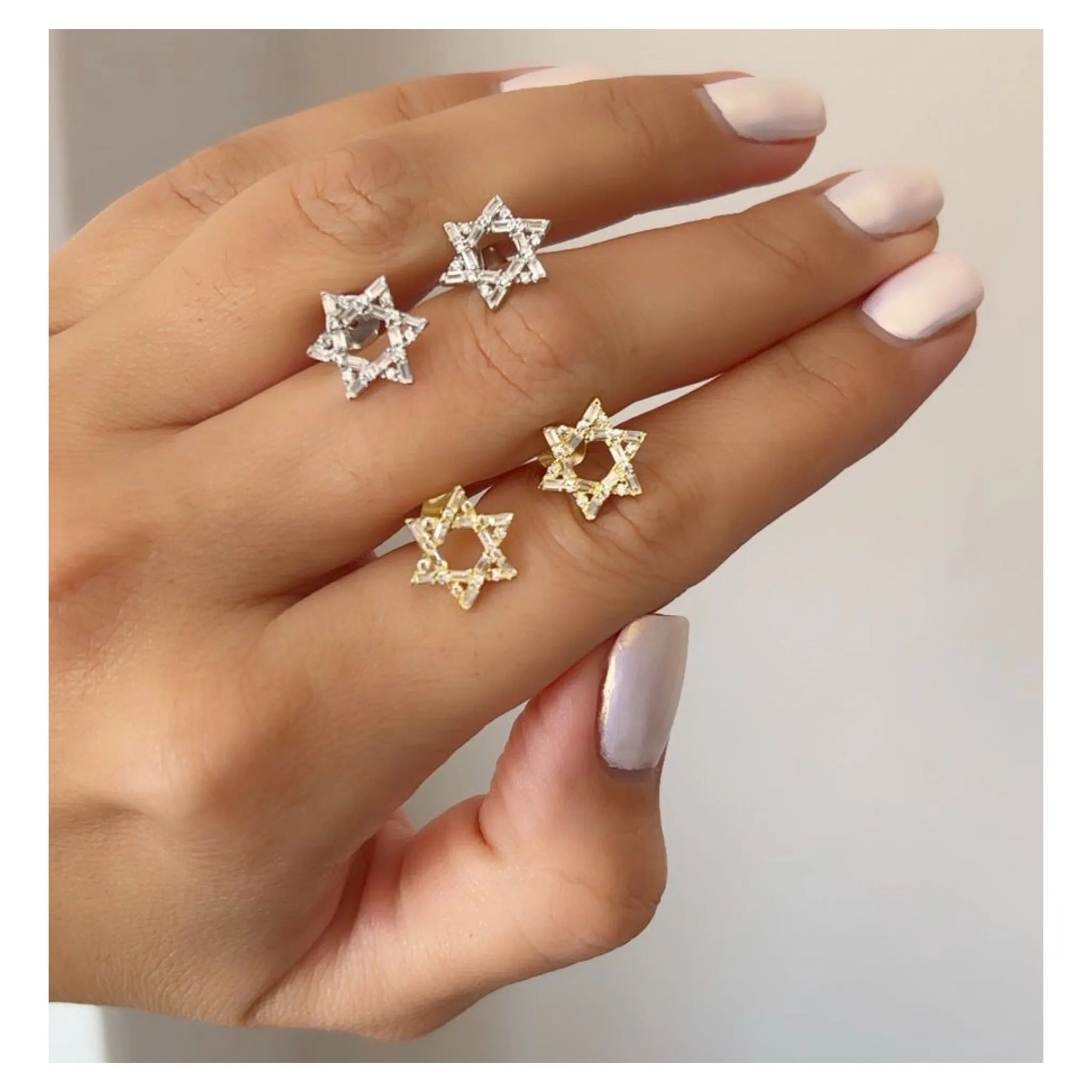 Nessa Star of David Stud Earrings