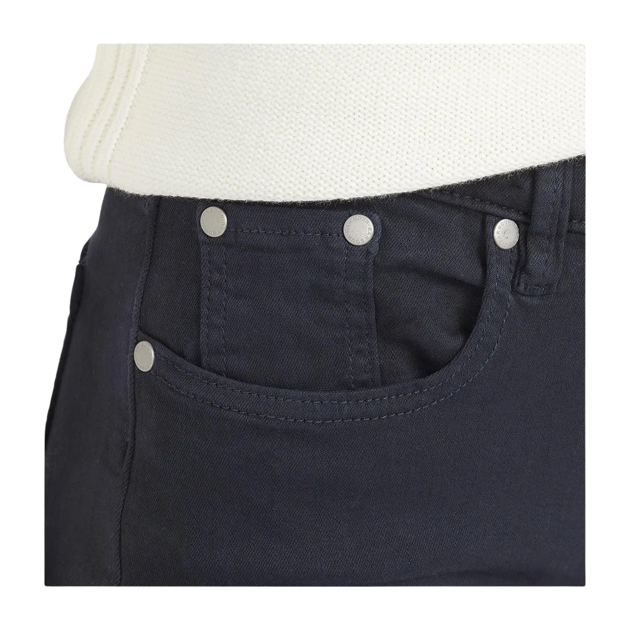 Pantaloni Donna Barbour Essential Slim Blu Navy