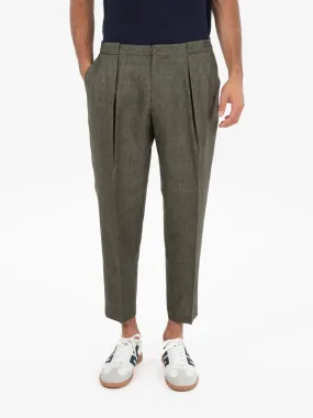 Pantaloni Portobello verde militare