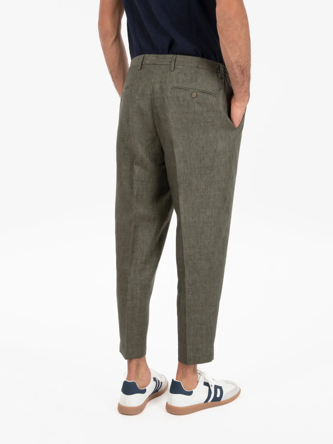 Pantaloni Portobello verde militare