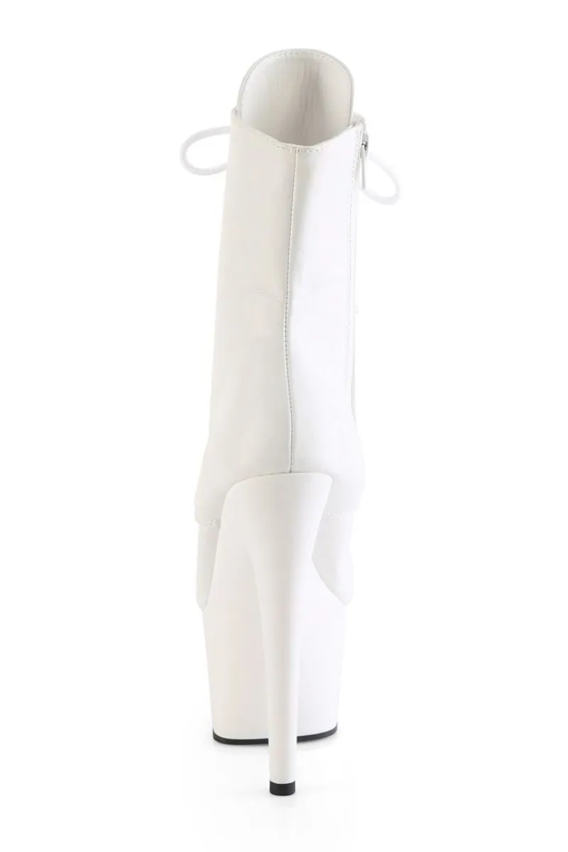 Pleaser USA Adore-1020 7inch Pleaser Boots - Matte White