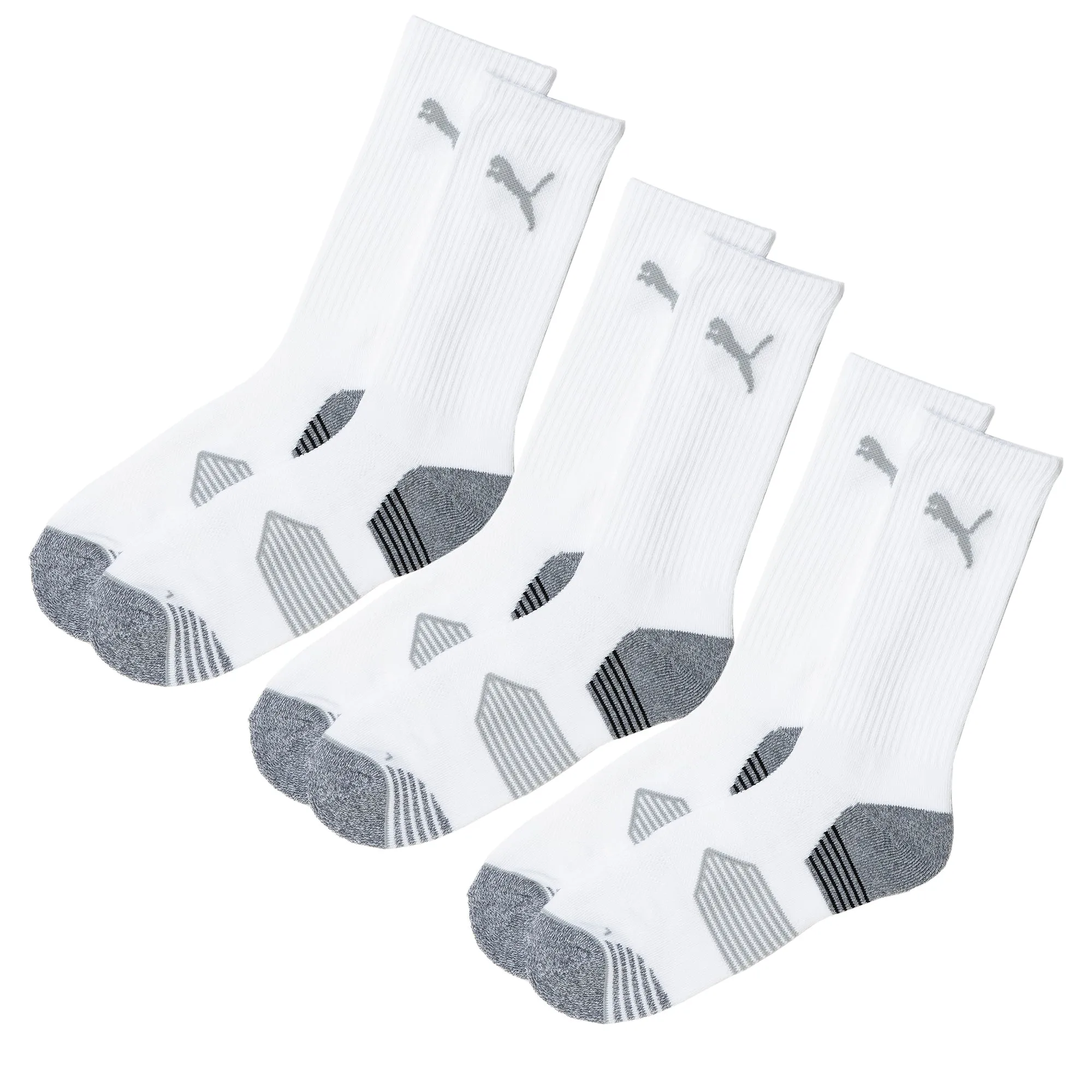 Puma Essential Crew Cut 3 Pair Pack Golf Socks