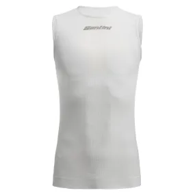 Santini Rete Sleeveless Baselayer - White