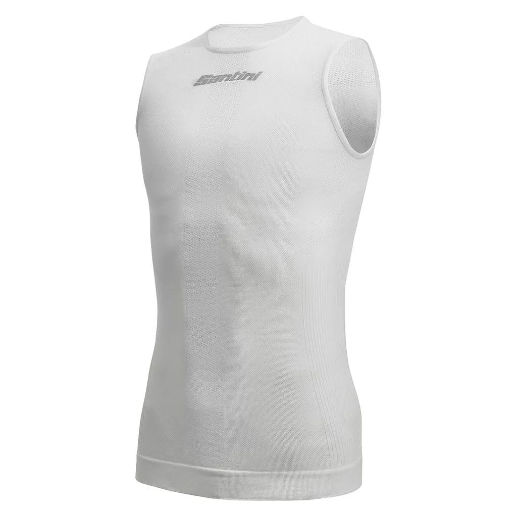 Santini Rete Sleeveless Baselayer - White