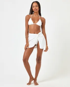 Seashell Capri Skirt - White