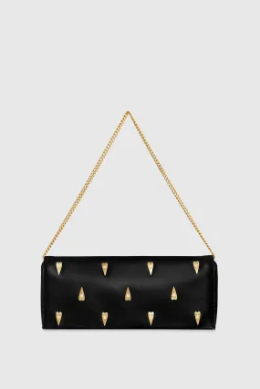 Slim Clutch With Heart Studs