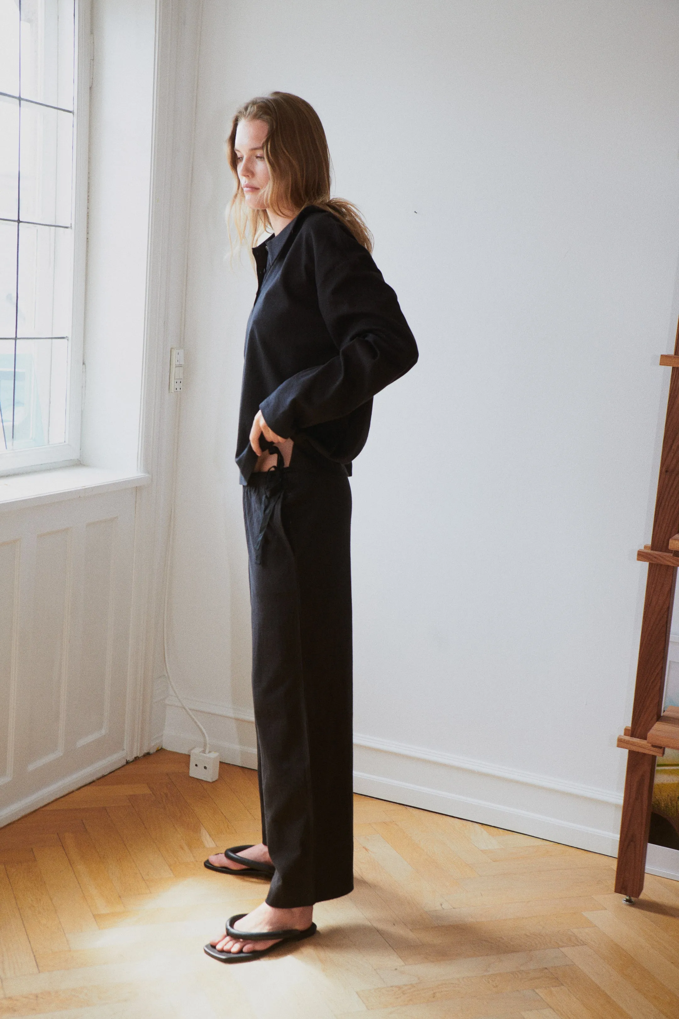 the jersey pant - black