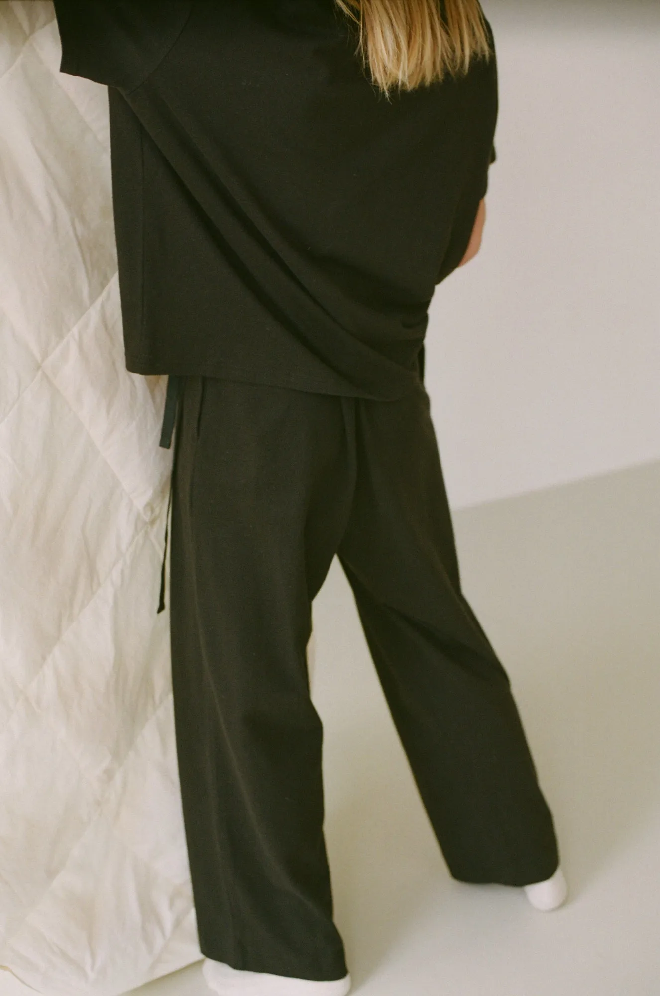 the jersey pant - black