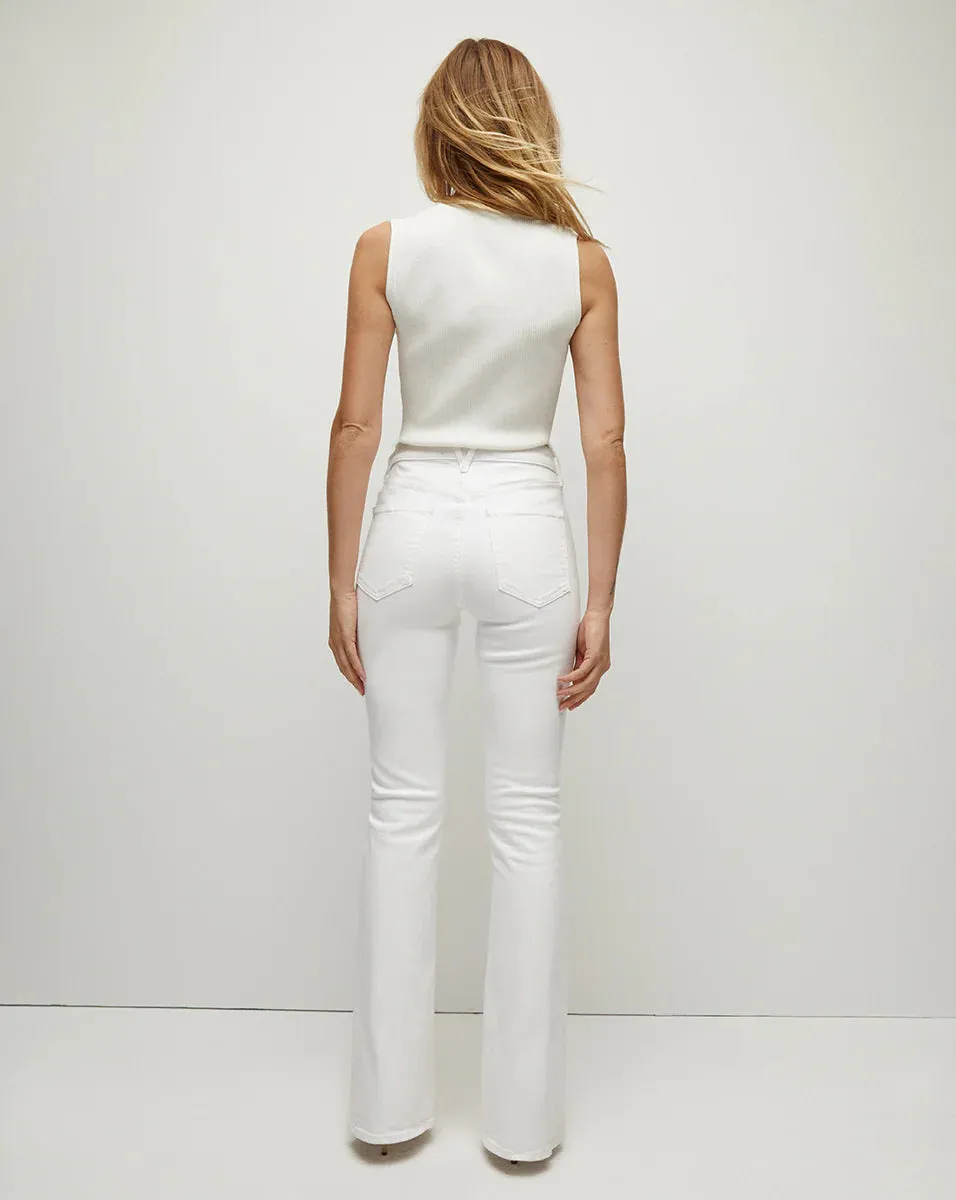 Veronica Beard - Beverly Skinny Flare Jean - White