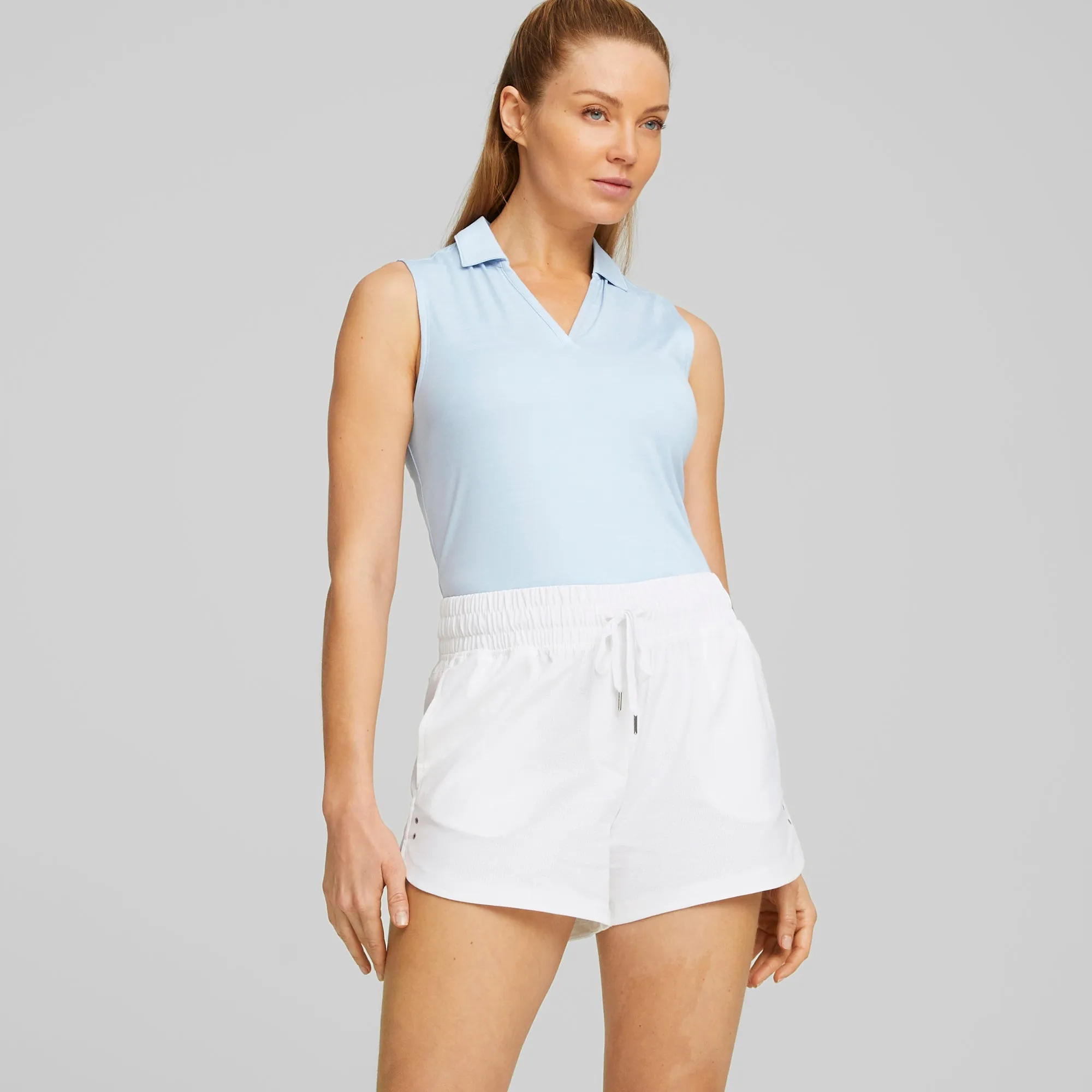 Women's CLOUDSPUN Coast Sleeveless Golf Polo | Lucite Heather